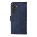 For Samsung Galaxy M55 5G Classic Calf Texture Flip Leather Phone Case(Blue)