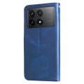 For Xiaomi Redmi K70E Fashion Calf Texture Zipper Leather Phone Case(Blue)