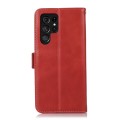 For Samsung Galaxy S24 Ultra Crazy Horse Top Layer Cowhide Leather Phone Case(Red)