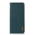 For Samsung Galaxy S24 KHAZNEH Nappa Top Layer Cowhide Leather Phone Case(Green)