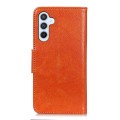 For Samsung Galaxy S24+ 5G Nappa Texture Leather Phone Case(Orange)