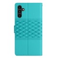 For Samsung Galaxy A25 5G Diamond Embossed Skin Feel Leather Phone Case(Blue)