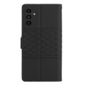 For Samsung Galaxy A05s Diamond Embossed Skin Feel Leather Phone Case(Black)