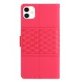 For Samsung Galaxy A05 Diamond Embossed Skin Feel Leather Phone Case(Red)