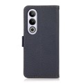 For OnePlus Ace 3V KHAZNEH Side-Magnetic Litchi Genuine Leather RFID Phone Case(Blue)