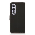 For OnePlus CE4 5G Global KHAZNEH Custer Genuine Leather RFID Phone Case(Black)