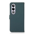 For OnePlus CE4 5G Global KHAZNEH Custer Genuine Leather RFID Phone Case(Green)