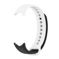 For Xiaomi Mi Band 8 Mijobs Dual Color Silicone Watch Band(Black+White)