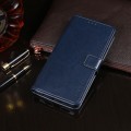 For Xiaomi Redmi Note 13 4G Global idewei Crazy Horse Texture Leather Phone Case(Blue)