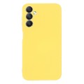 For Samsung Galaxy F34 5G Pure Color Liquid Silicone Shockproof Phone Case(Yellow)