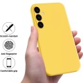 For Samsung Galaxy A05s Pure Color Liquid Silicone Shockproof Phone Case(Yellow)