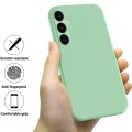 For Samsung Galaxy A05s Pure Color Liquid Silicone Shockproof Phone Case(Green)