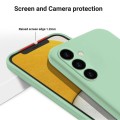 For Samsung Galaxy A05s Pure Color Liquid Silicone Shockproof Phone Case(Green)