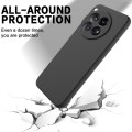 For OnePlus 12R / Ace 3 5G Pure Color Liquid Silicone Shockproof Phone Case(Black)