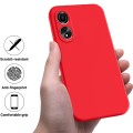 For Honor X5 Plus Pure Color Liquid Silicone Shockproof Phone Case(Red)
