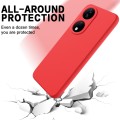 For Honor 90 Smart Pure Color Liquid Silicone Shockproof Phone Case(Red)