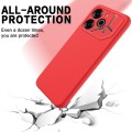 For Tecno Pova 6 Pro Pure Color Liquid Silicone Shockproof Phone Case(Red)