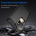 For OPPO Reno10 Pro 5G Global / Reno10 Global Brushed Texture Carbon Fiber TPU Phone Case(Black)