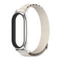For Xiaomi Mi Band 8 Mijobs Plus Case Nylon Breathable Watch Band(Grey Silver)