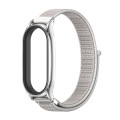 For Xiaomi Mi Band 8 Mijobs Plus Case Breathable Nylon Loop Watch Band(Sea Shell Silver)