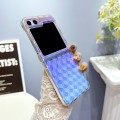 For Samsung Galaxy Z Flip5 Colorful Diamond Texture PC Phone Case(Gradient Pink Blue)