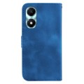 For Honor X5 Plus / Play 40C 7-shaped Embossed Leather Phone Case(Blue)