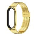 For Xiaomi Mi Band 8 Mijobs Plus Case Metal Watch Band(Gold)