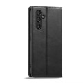 For Samsung Galaxy S23 FE 5G LC.IMEEKE RFID Anti-theft Leather Phone Case(Black)