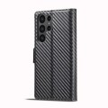 For Samsung Galaxy S24 Ultra 5G LC.IMEEKE Carbon Fiber Leather Phone Case(Vertical Black)