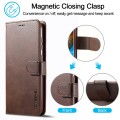 For Samsung Galaxy S24 5G LC.IMEEKE Calf Texture Leather Phone Case(Coffee)