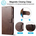 For Samsung Galaxy S24+ 5G LC.IMEEKE Calf Texture Leather Phone Case(Coffee)