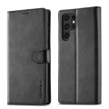 For Samsung Galaxy S24 Ultra 5G LC.IMEEKE Calf Texture Leather Phone Case(Black)