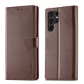 For Samsung Galaxy S24 Ultra 5G LC.IMEEKE Calf Texture Leather Phone Case(Coffee)