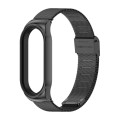 For Xiaomi Mi Band 8 Mijobs CS Case Milan Buckle Metal Watch Band(Black)