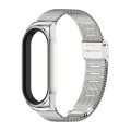 For Xiaomi Mi Band 8 Mijobs CS Case Milan Buckle Metal Watch Band(Silver)