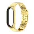 For Xiaomi Mi Band 8 Mijobs CS Case Bamboo Buckle Metal Watch Band(Gold)