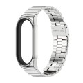 For Xiaomi Mi Band 8 Mijobs CS Case Bamboo Buckle Metal Watch Band(Silver)