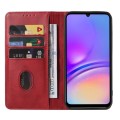 For Samsung Galaxy A05 Magnetic Closure Leather Phone Case(Red)