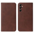 For Samsung Galaxy A05s Magnetic Closure Leather Phone Case(Brown)