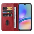For Samsung Galaxy A05s Magnetic Closure Leather Phone Case(Red)