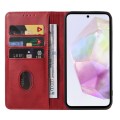 For Samsung Galaxy A35 5G Magnetic Closure Leather Phone Case(Red)