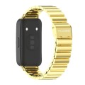 For Huawei Band 8 Mijobs Bamboo Buckle Stainless Steel Watch Band(Gold)