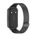 For Huawei Band 8 Mijobs Milan Magnetic Stainless Steel Watch Band(Black)