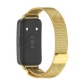 For Huawei Band 8 Mijobs Milan Magnetic Stainless Steel Watch Band(Gold)