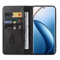 For Realme 12 Pro / 12 Pro+ Magnetic Closure Leather Phone Case(Black)