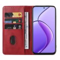 For Realme 12 5G Magnetic Closure Leather Phone Case(Red)