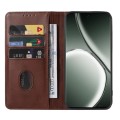 For Realme GT Neo6 SE Magnetic Closure Leather Phone Case(Brown)
