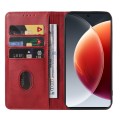 For Realme C65 4G Global Magnetic Closure Leather Phone Case(Red)