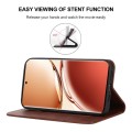 For OPPO A3 Pro 5G Magnetic Closure Leather Phone Case(Brown)