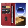 For OPPO Find X7 Magnetic Closure Leather Phone Case(Red)